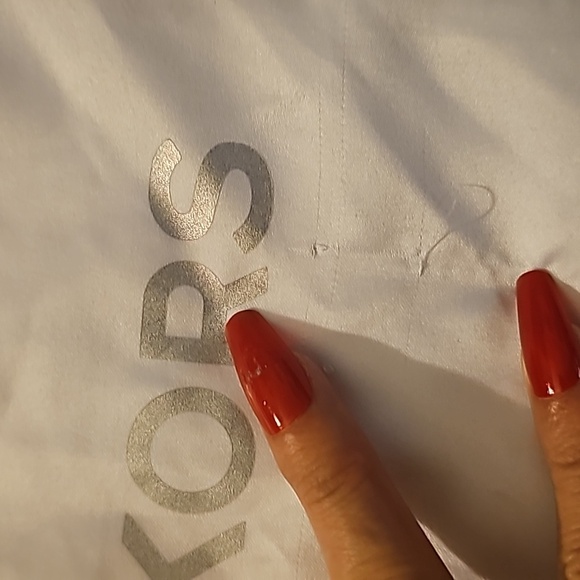 Michael Kors dust bag silver logo drawstring I8 - Picture 2 of 5